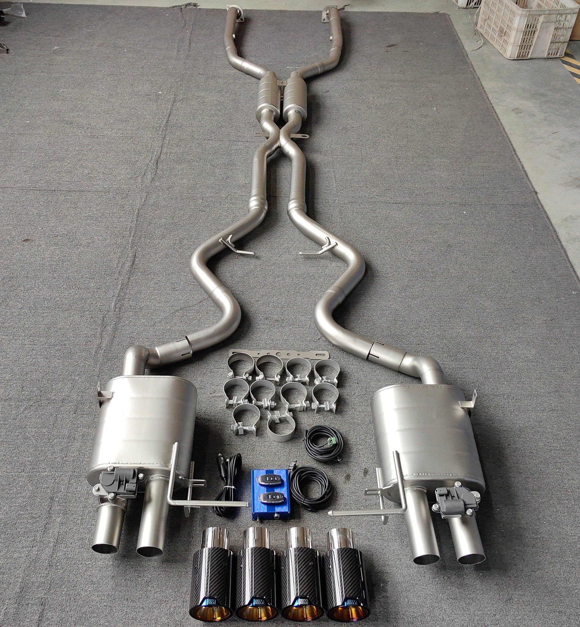 Valved Catback Exhaust System with Remote Control for BMW E9X M3 (S65 V8)